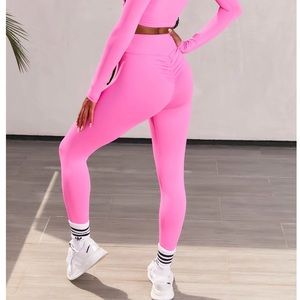 NEW Oh Polly High Waisted Leggings in pink Workout